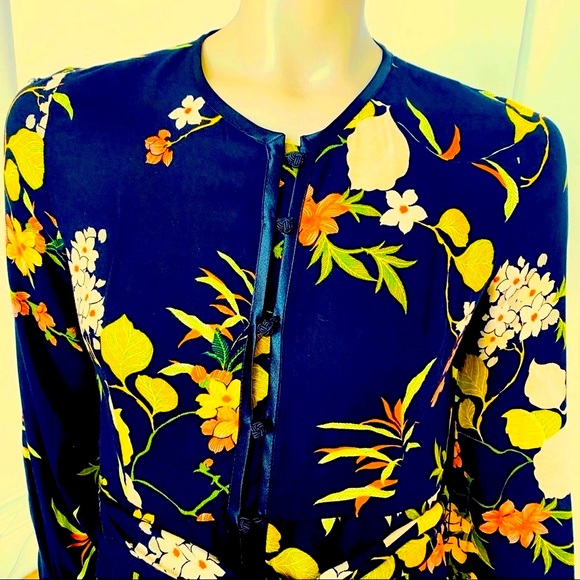 Japanese style print Floral Dress - Picture 6 of 16